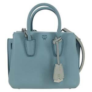 MCM Leather Handbag Light Blue